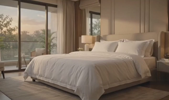 144 TC Cotton Bedsheet Bed with 2 Pillow Covers